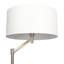 Lampe sur pied Serene Nickel brossé avec interrupteur rotatif