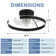 Chardee 20" Flush Mounted Six Speeds Dimmable Modern LED Ceiling Fan with Remote and Light Kit Included