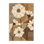 Tapis brun doux et moelleux à motif de camomille Temaraia
