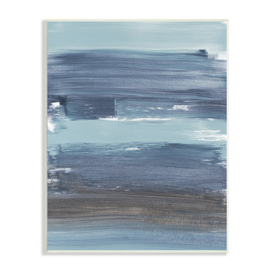Océan bleu foncé vagues mouvements nautiques - peinture