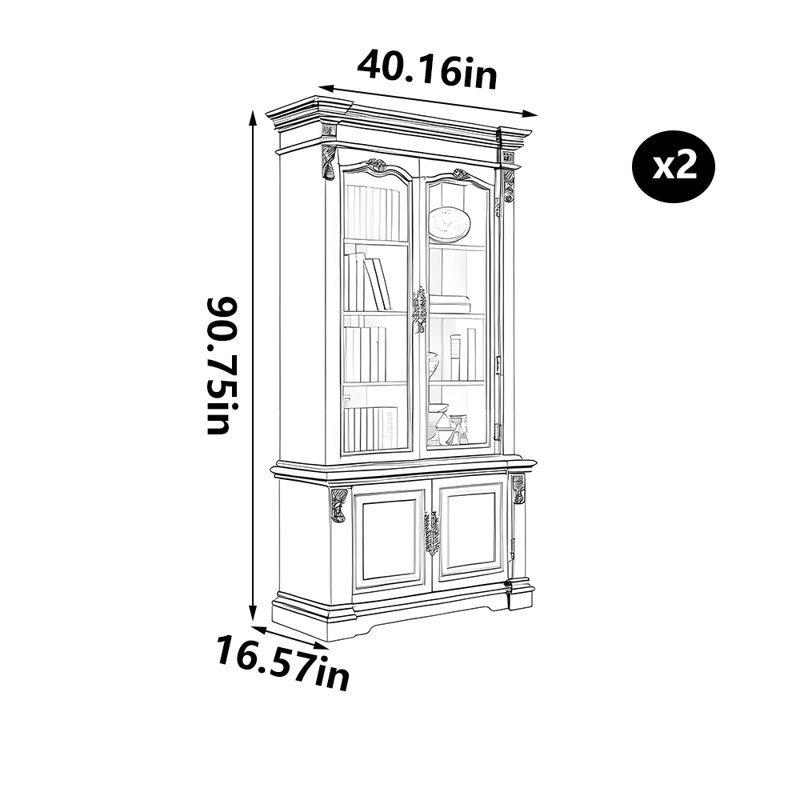 Bibliothèque de style américain