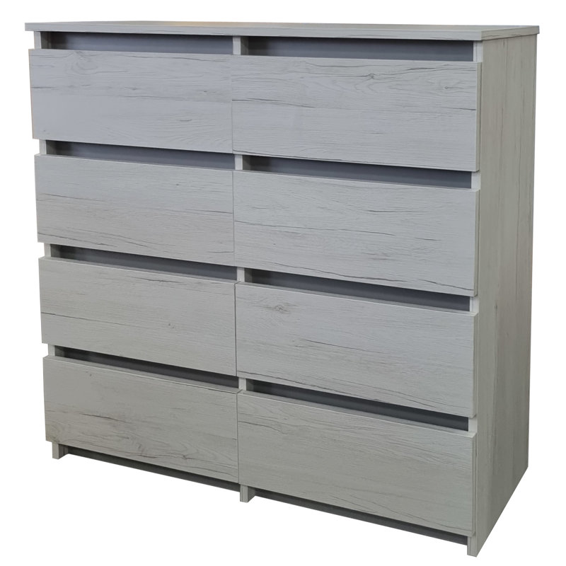 Amayrani 106cm W 8 - Drawer Chest of Drawers