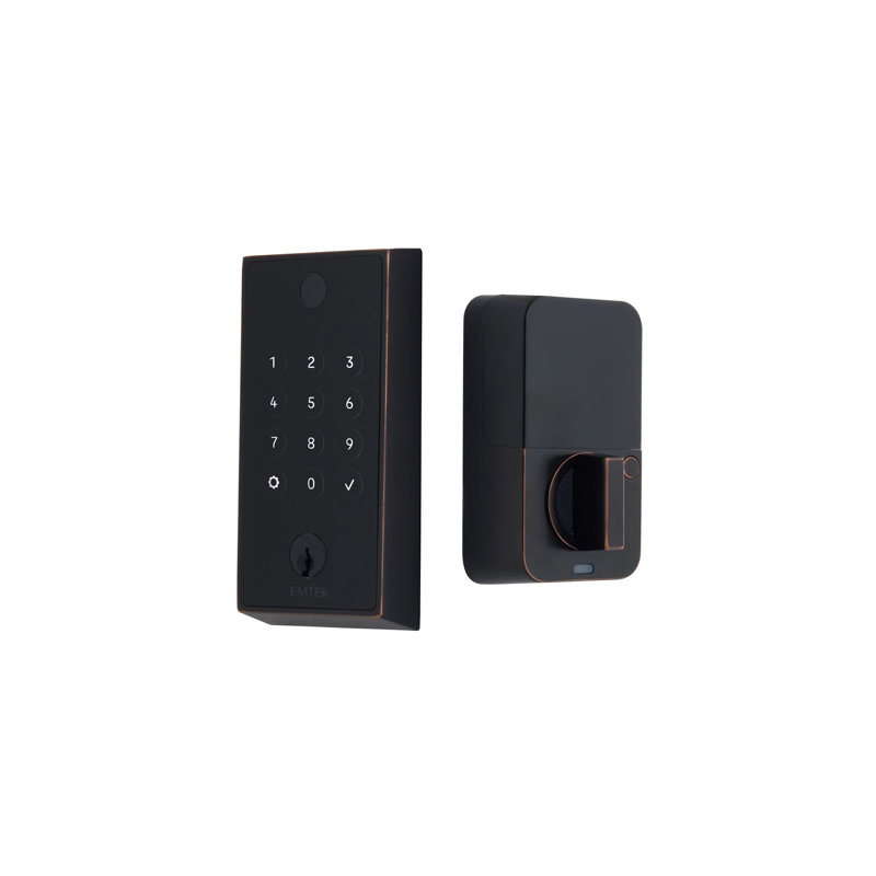 Emtek EMPowered 2 Touch Keyed, w/ Bluetooth & Deadbolt,, Oil Rubbed Bronze