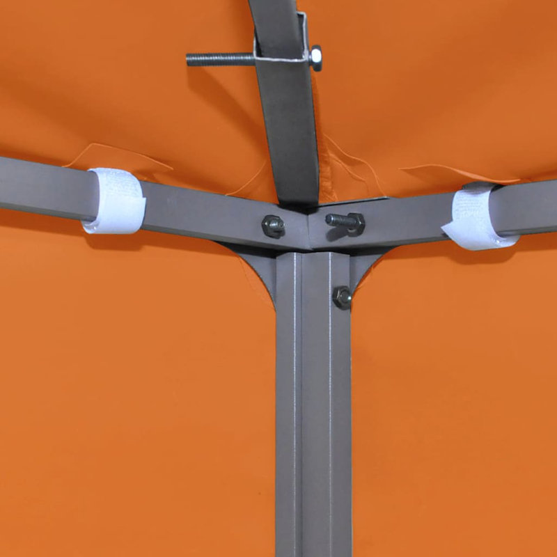 Gazebo Replacement Top Cover Orange 10 x 10 ft Polyester with PVC Coating Outdoor Patio Roof, Orange, 120" H x 120" W x 5" D
