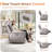 Mounia 76.77'' Faux Leather Reclining Loveseat with Cup Holder & USB-8459429