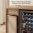 50.4" Rattan Boho Coffee Bar Cabinet with Mini Fridge Space, Wine Storage & Charger Station-248022354