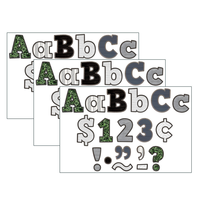 Ensemble de lettres modernes 4 "Bold Block