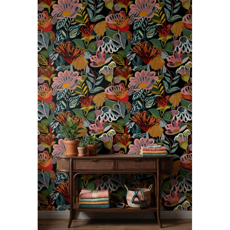 Papier peint floral
