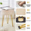 Vanity Accent Stool with Metal legs-1903850504
