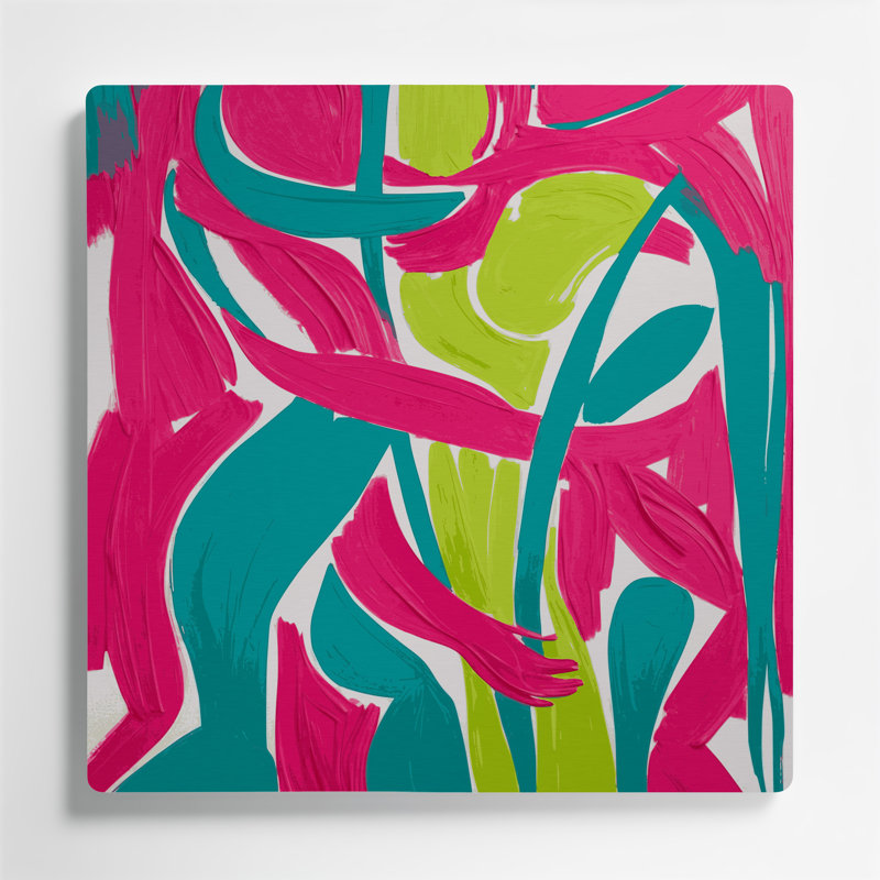 Abstrait art figuratif métal rouge 83, H 32 po x l 32 po