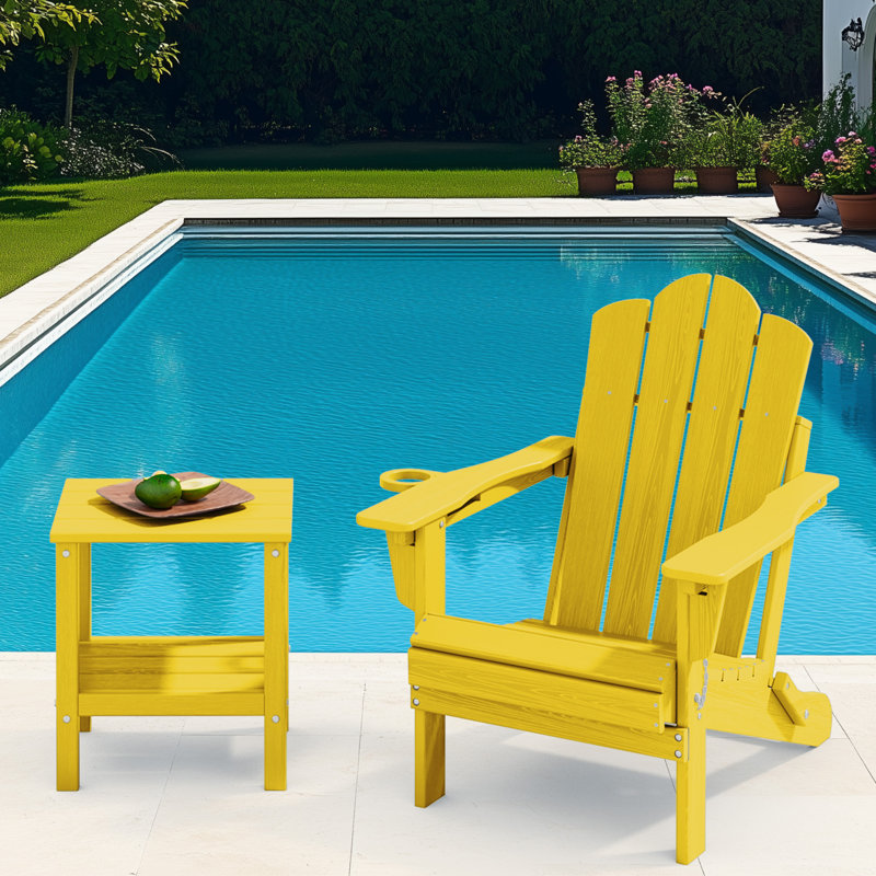 Table d'appoint Wolak, Jaune