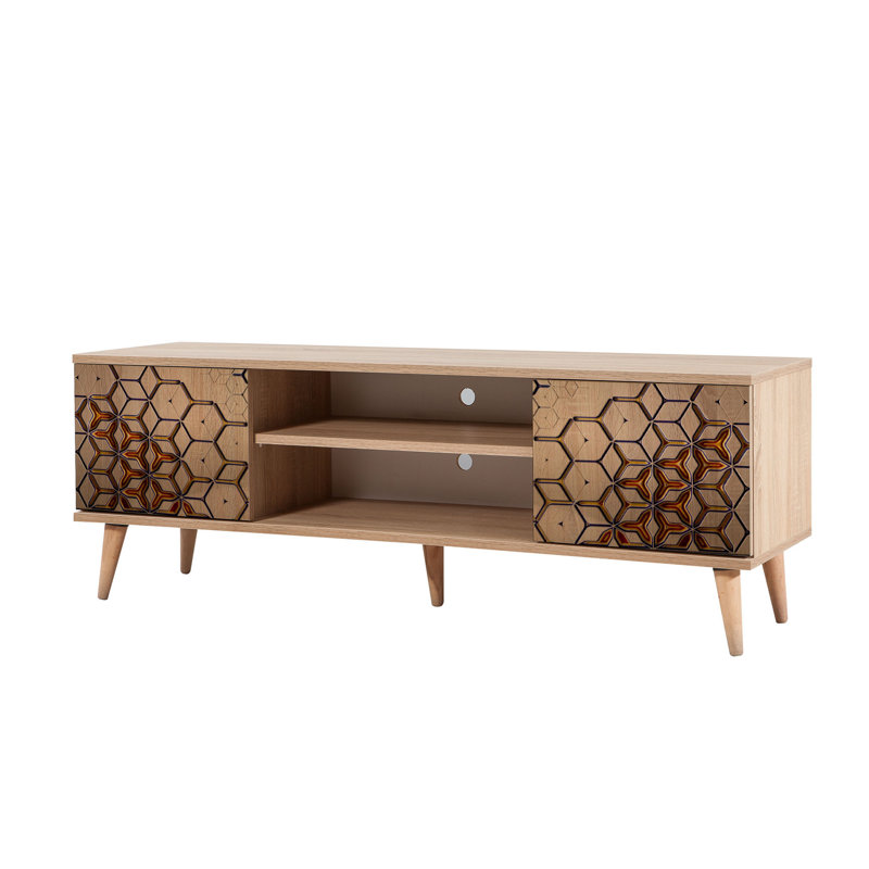 Abarca Unfinished TV Stand for TVs up to 55"