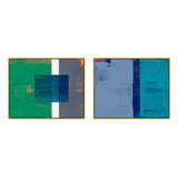 Bold In Blue Set Of 2 Print by Andrea Stokes