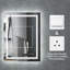 Miroir de salle de bain / meuble-lavabo mural lumineux-1158034324