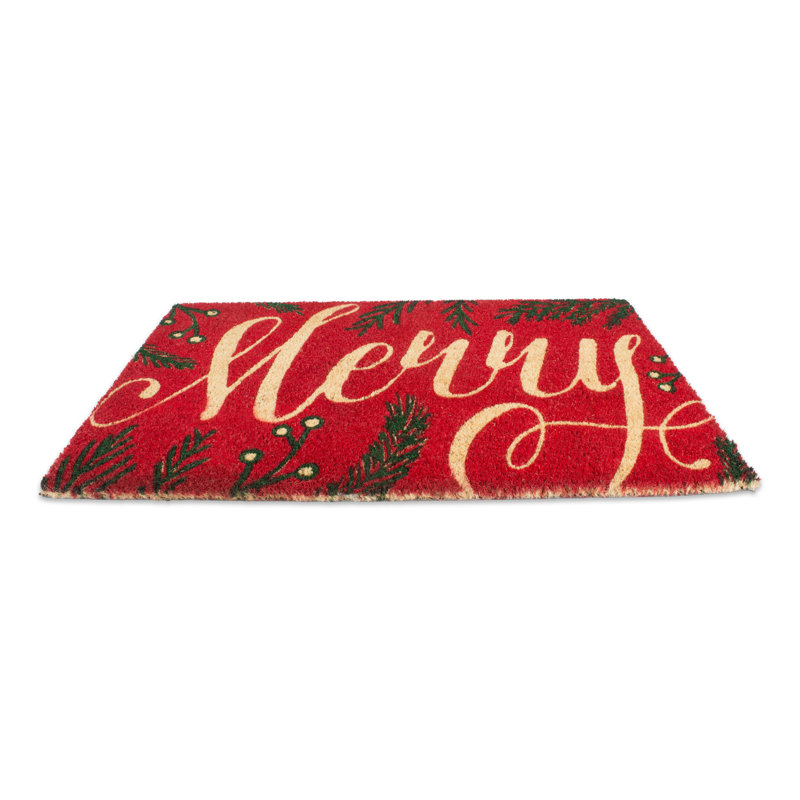 Merry 30 po x 18 po tapis de porte extérieur antidérapant Rhoades