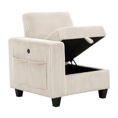 Chaise 1 pièce beige Modern Living Furniture