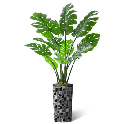Faux Greenery Large Artificial Monstera Silk Plants Indoor and Outdoor Fake Floor Trees on Sale