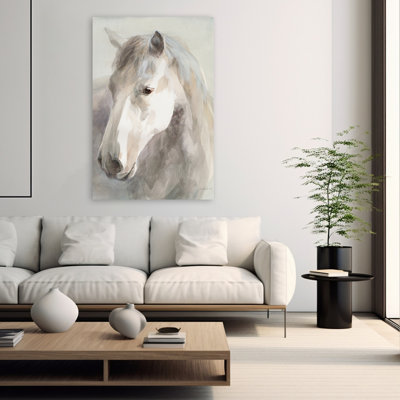 Bleu et brun doux, art de culture de cheval