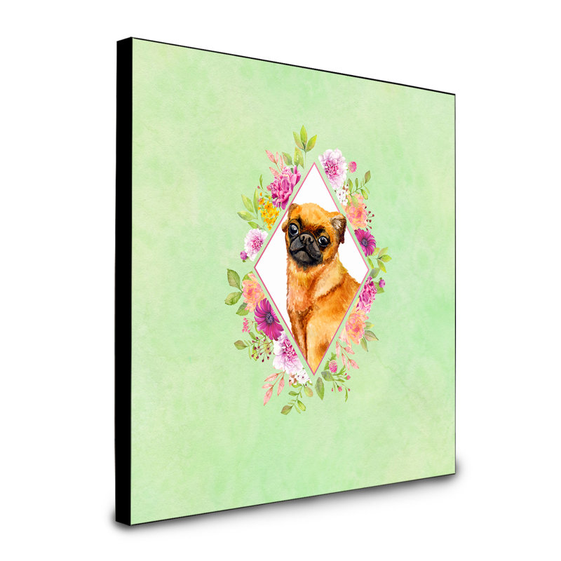 Panneau mural Dollman Flowers, Vert, Griffon de Brabant