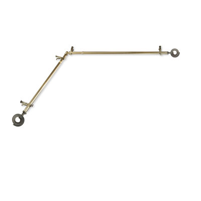 Puneeth Stainless Steel Adjustable Single Curtain Rod