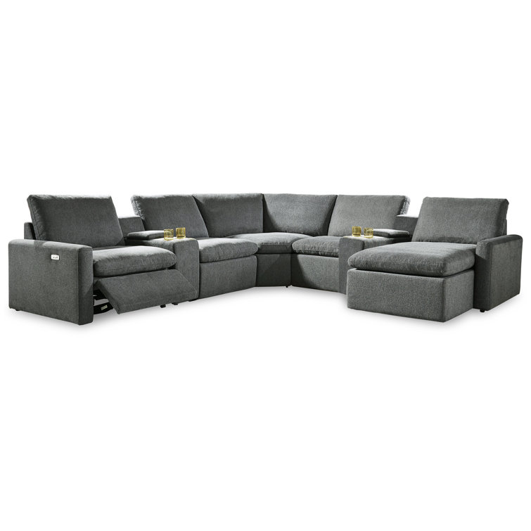 Pikulova 7 - Piece Upholstered Power Reclining Sectional