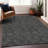 Riyala Black Washable Indoor-Outdoor Rug - -1507453442