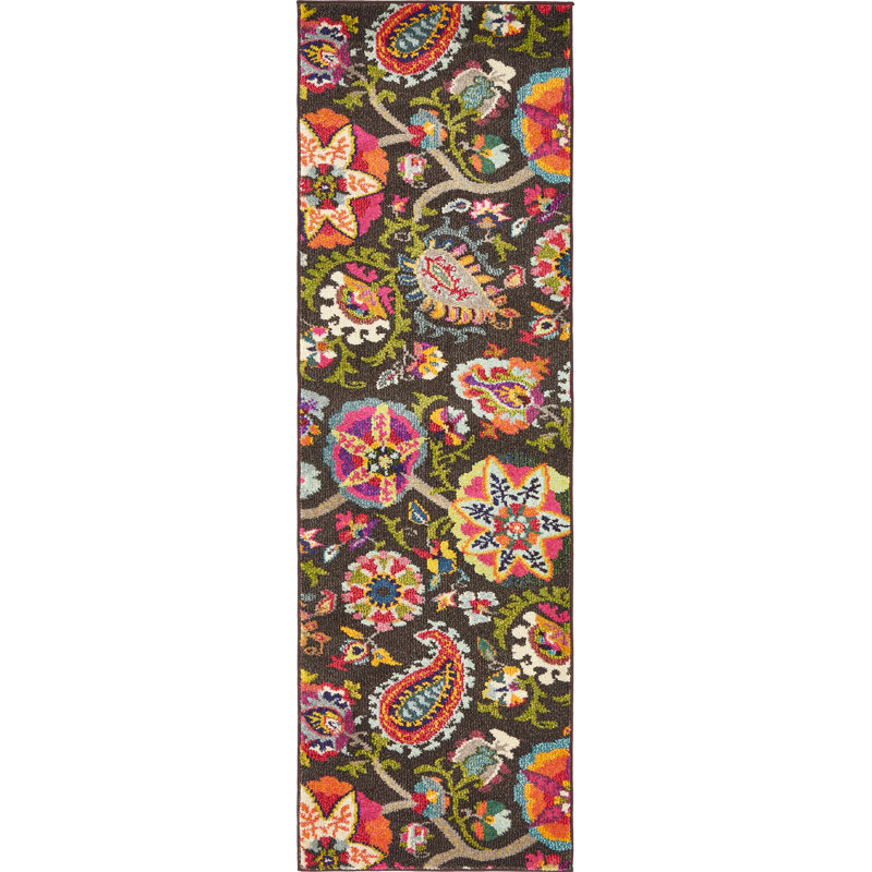 Eddins Washable Paisley Indoor Rug, Runner 2'2" x 6'9"