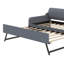 Twin Size Upholstered Elegant Daybed With USB Charging Design, Twin Size Sofa Bed, Wood Slat Support Daybed For Family, Teens, No Box Spring Needed