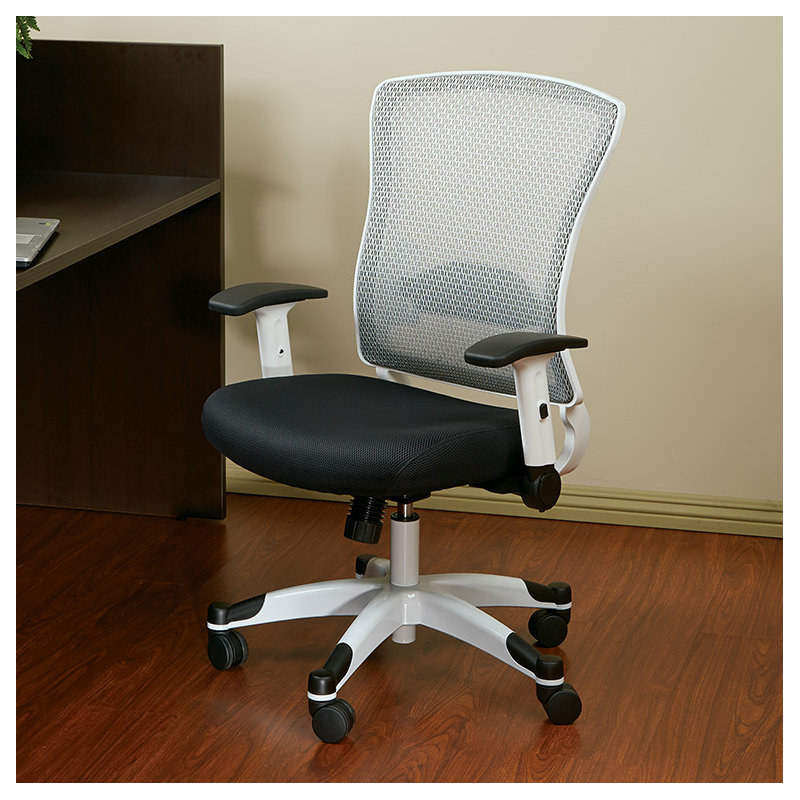 Chaise de travail ergonomique en filet Pulsar, Noir, noir, noir, noir