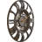 Gunnsteinn Gear Round Plastic Wall Clock 15 Inches - Rust