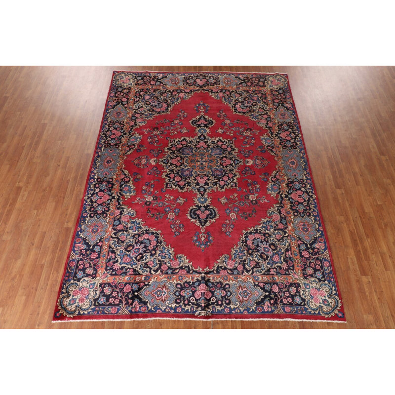 Tapis traditionnel rétro en laine 9 x 12