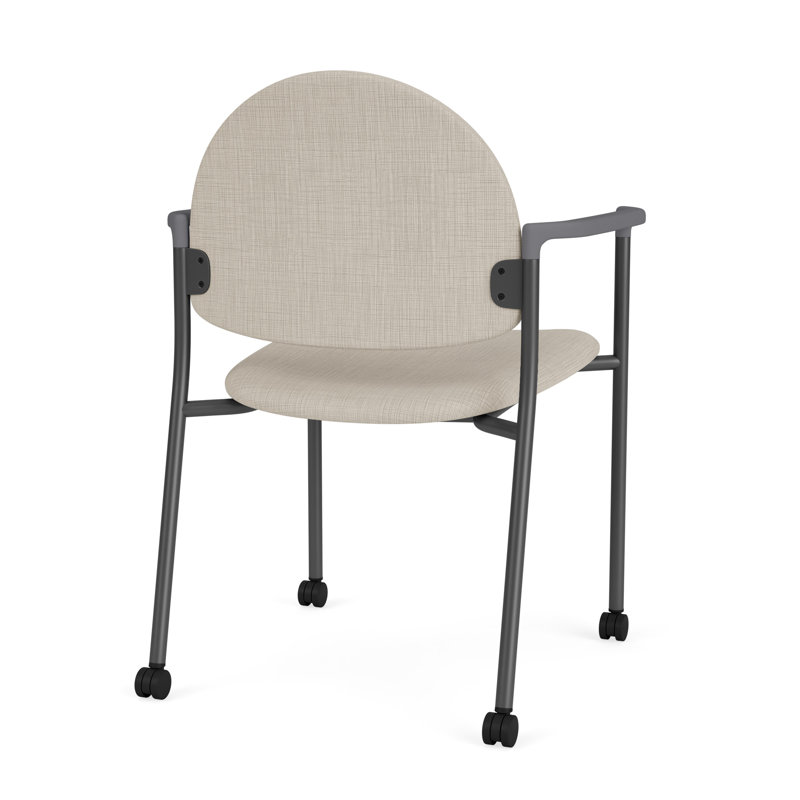 Chaise d'invité à chat avec roulettes, Gris anthracite, Plot Line neutre
