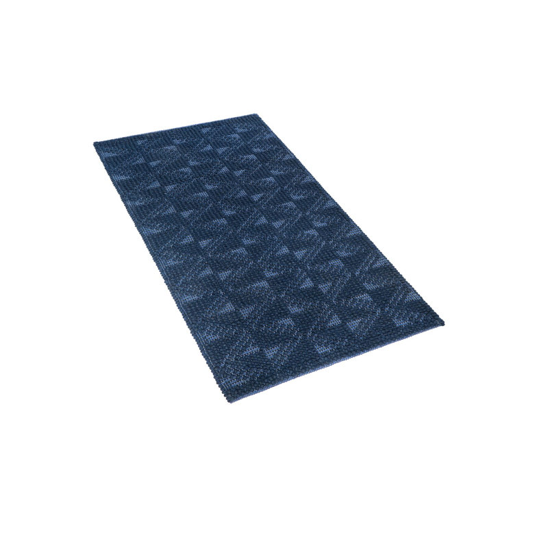 Deja Geometric Wool Hand Woven 80cm X 150cm Area Rug, 80 X 150 Cm