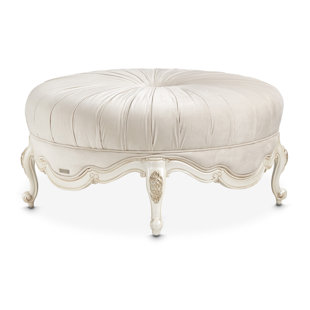 Curves Tufted Round Ottoman by Ave Six - Office Star - Madison Seating