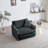 Comfortable Deep Single Seat Sofa with Soft Pillow for Relaxing Living Room