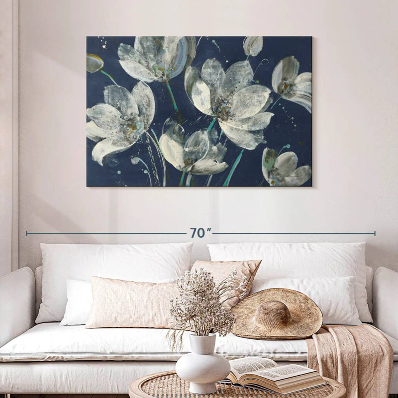Avery Translucent Garden With Light Blue, 30" H x 45" W