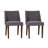 Paulina 4 Person Rectangular Table Set w/ Gray Upholstered Chairs-36504914