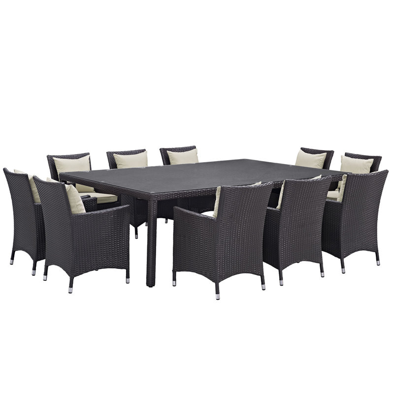 Ensemble repas 11 pièces Convene, Beige