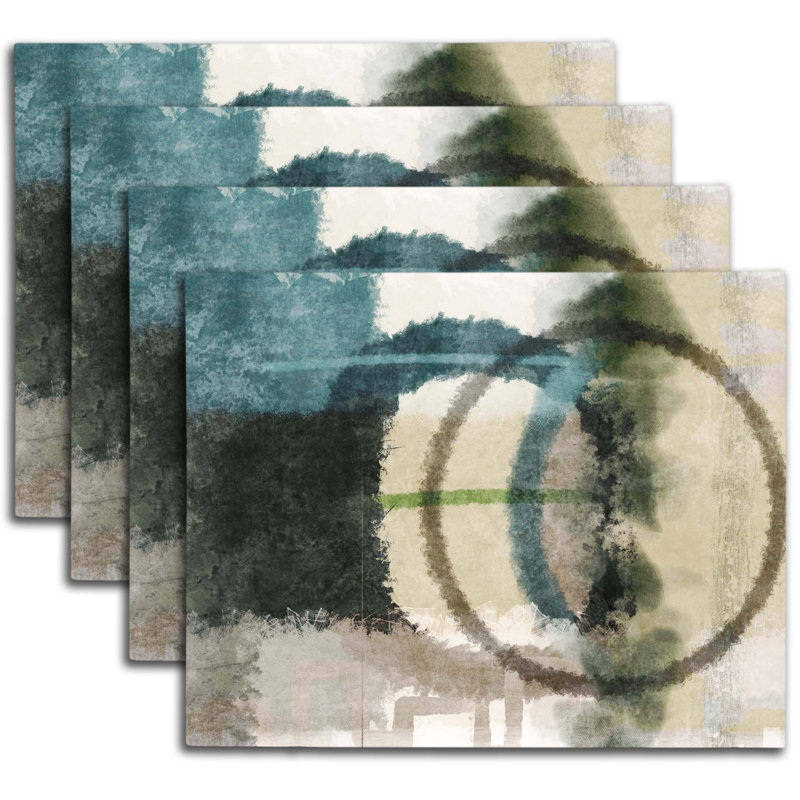 Napperon abstrait en polyester