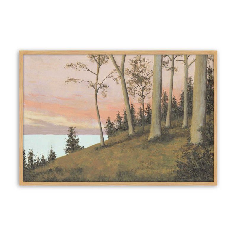 "Télécommande Lakeshore I" par Michael Willett, reproduction d'art, Tanné, Impression sur cadre ouvert sans papier mat