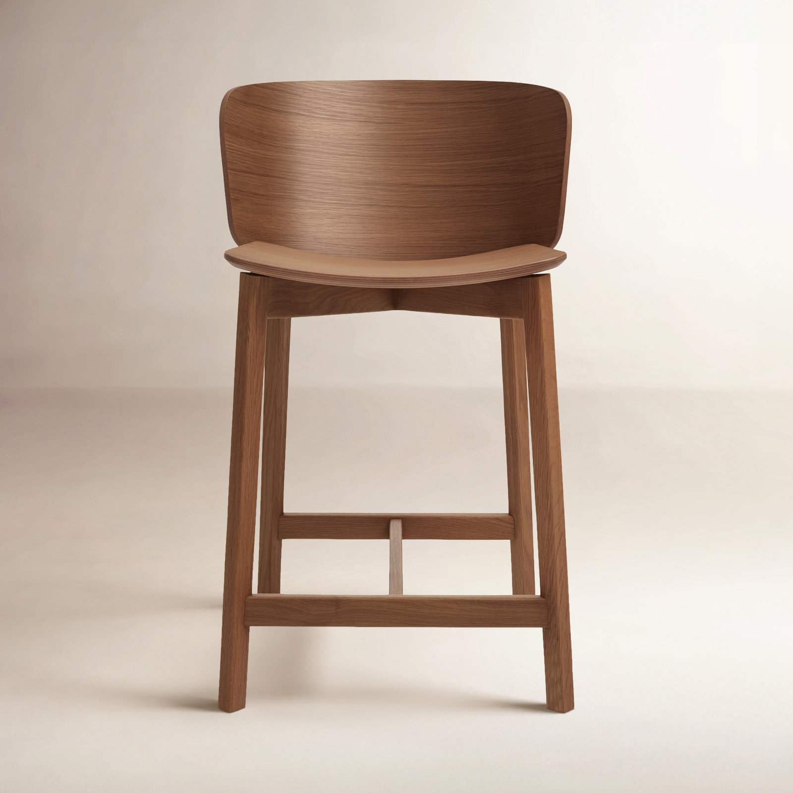 Buddy Stool, Counter Stool (26" Seat height), Walnut
