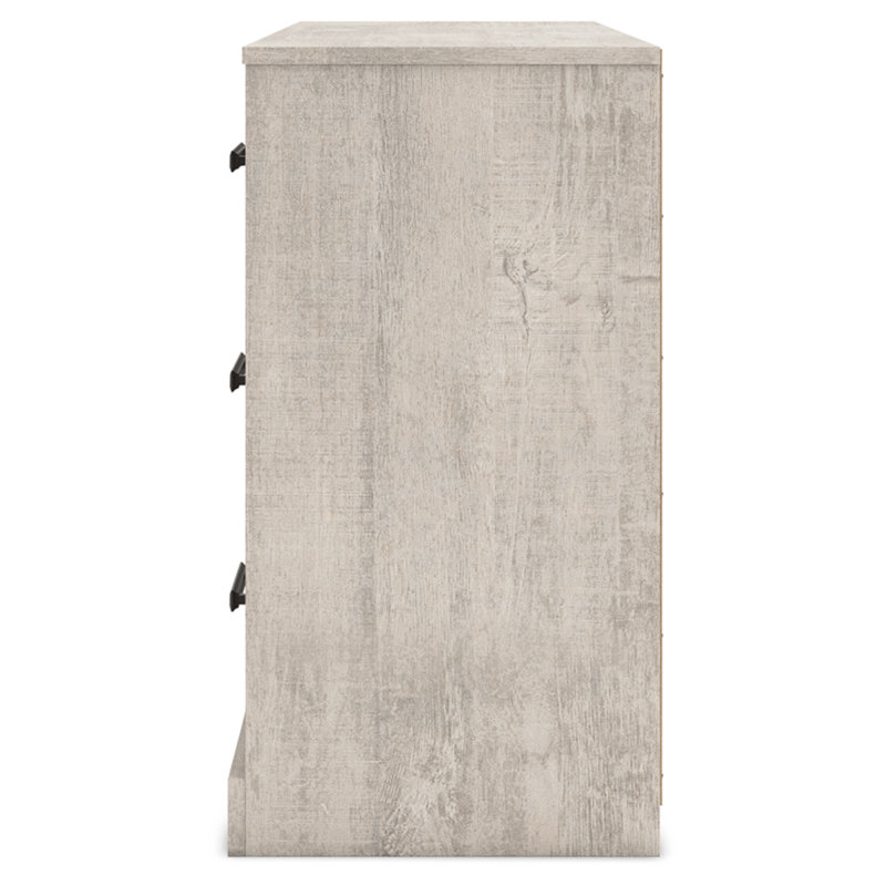 Gray Oak Grain 6-Drawer Modern Farmhouse Dresser