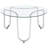 Dutton Chrome 3-piece Round Coffee Table Set