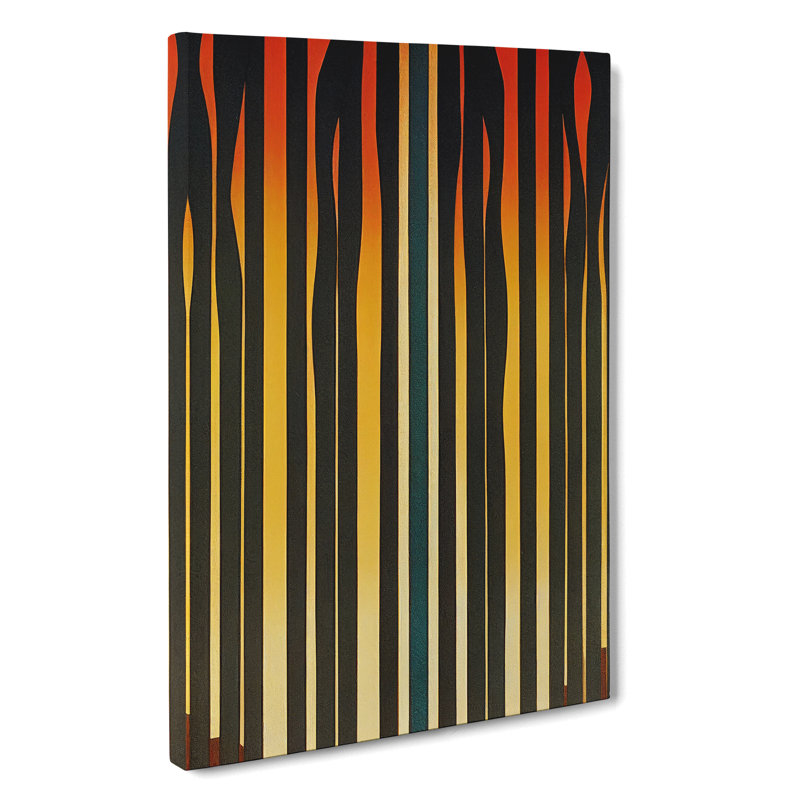 Forest Modern Art No.2 Abstract - Wrapped Canvas Print, 50cm H x 35cm W x 3cm D