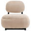 Fauteuil d'appoint rembourré Camel