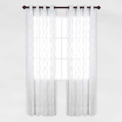 Cayha Sheer Curtain Panel Pair