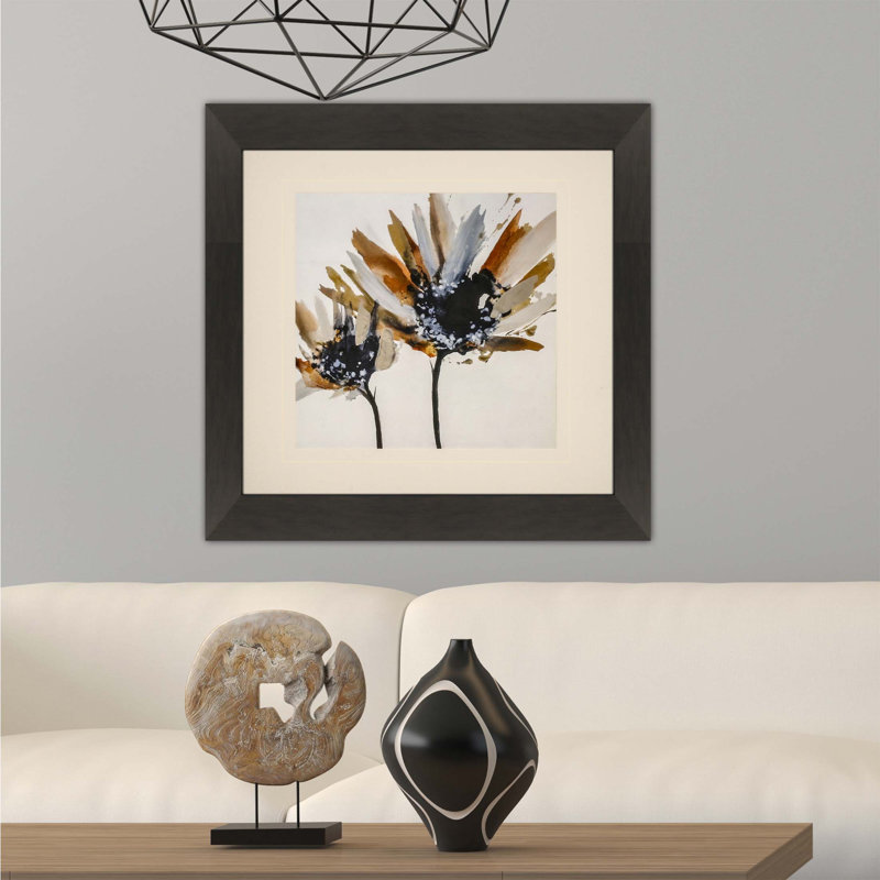 «Sepia Bloom II», reproduction encadrée