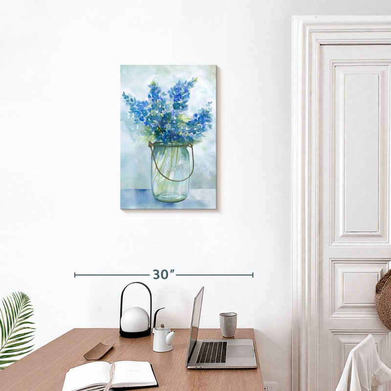 Harnek Bluebonnets II, 24" H x 16" W