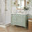 36" Single Bathroom Vanity With Ceramic Sink Andtilt-Out Drawer & 2 Drawers & Adjustable Shelf-642234314