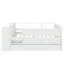 Lit de jour simple polyvalent avec tiroirs intégrés, compartiment de rangement pour tête de lit et deux ports de chargement USB-745464771